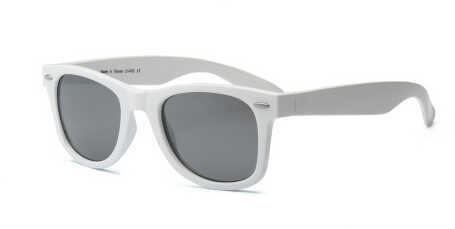 Real Kids White Frame/White Temples Silver Mirror Lens 10+