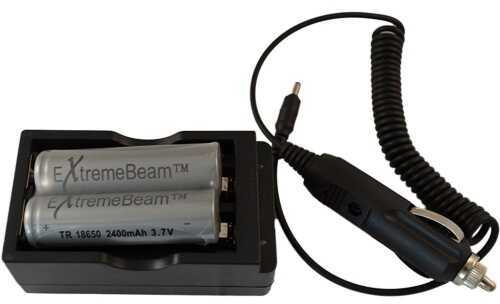 ExtremeBeam 18650 Double Battery Charger Kit 2 Pack