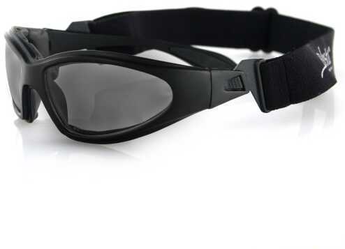 Bobster GXR Sunglasses-Matte Black Frame With Smoked Lens