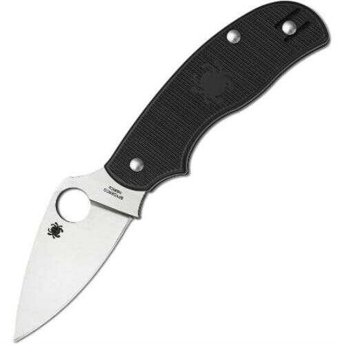 Spyderco C127PBK Urban Leaf 2.61" N690Co Stainless Steel Drop Point Fiberglass Reinforced Nylon Black