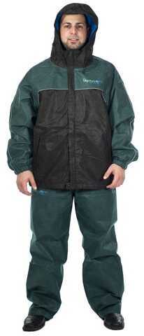 Envirofit Reflective Two Tone Rain Jacket Green/Black Large Md: J005-Green/B-L