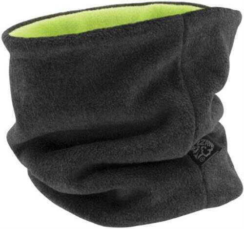 Zanheadgear Microfleece Neck Gaiter - Grey And High-vis Lime