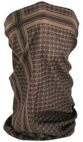 ZANheadgear Fleece Lined Motley Tube -Coyote Tan Houndstooth Md: TF235T