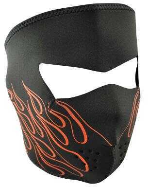 ZANheadgear Neoprene Full Mask - Orange Flame Md: WNFM045