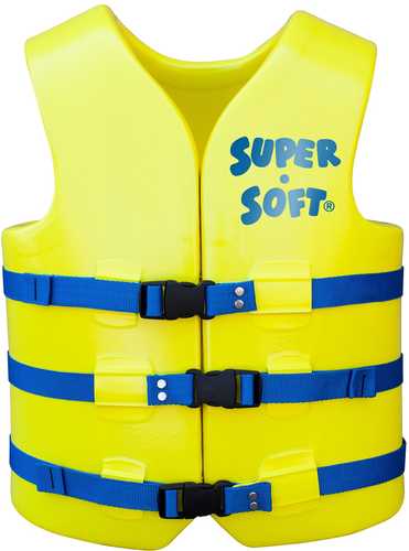 TRC Recreation Adult Super Soft USCG Vest Large - Yellow