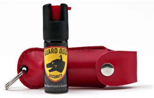 Guard Dog Hard Case Keychain Pepper Spray - Red