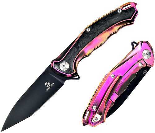 Defcon Agent Folder 4 in Blade Hot Pink Titanium Handle