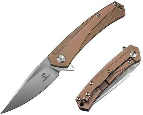 Defcon Barracuda Folder 3.5 in Blade Red Titanium Handle