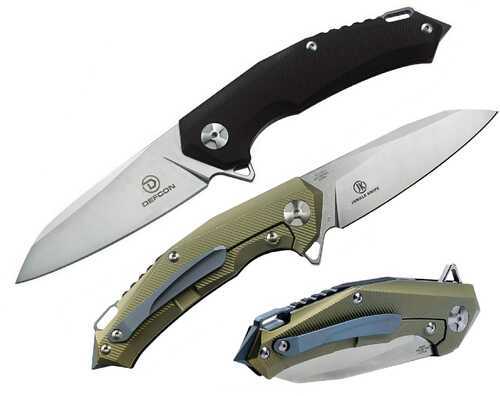 Defcon Hybrid Folder 3.6 in Blade OD Titanium-G 10 Handle