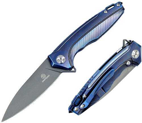 Defcon Kabuto Folder 3.5 in Blade Violet Titanium Handle