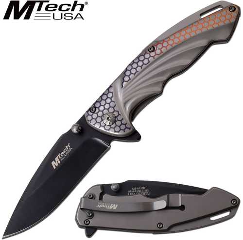 MTech Assisted 3.5 in Blade Stainless Steel Handle