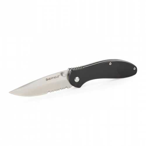 Sheffield Berda Folder 3.0 in Combo Blade Aluminum Handle