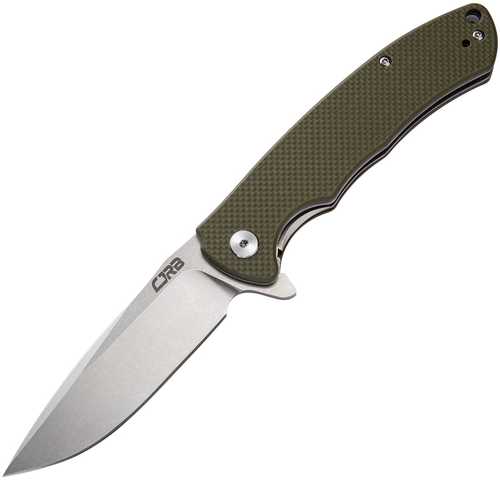 CJRB Taiga Folder 3.57 in Blade Green G-10 Handle