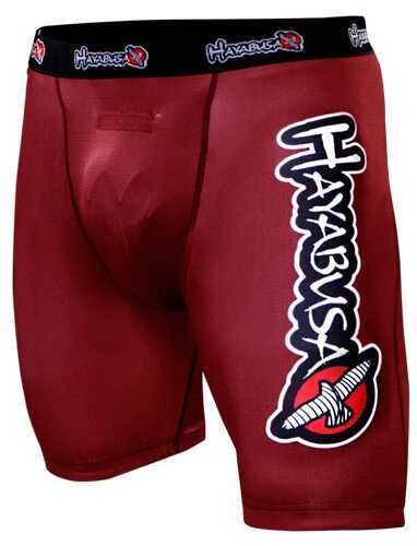 Hayabusa Haburi Compression Shorts Red 34In Lg