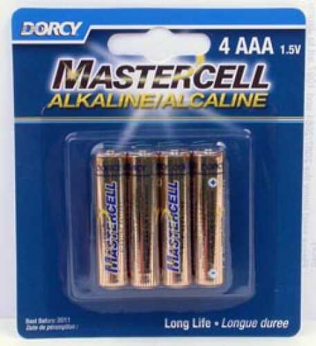 MASTERCELL ALKALINE AAA 4 BATTERIES