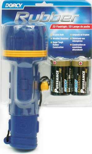 Dorcy Rubber Flashlight 2D W/Batt 41-2966