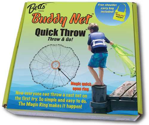 BUDDY QUICK THROW NET 4ft CHART 3/8in MESH Model: CH4-I-EZ