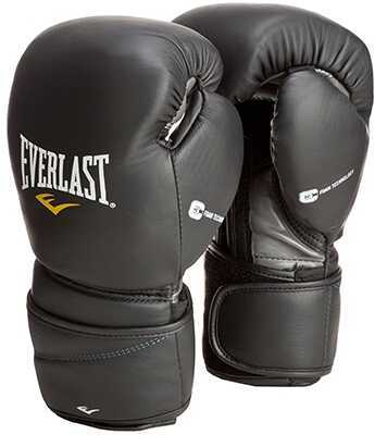 Everlast Black 16Oz ProTex2 Leather Training Gloves