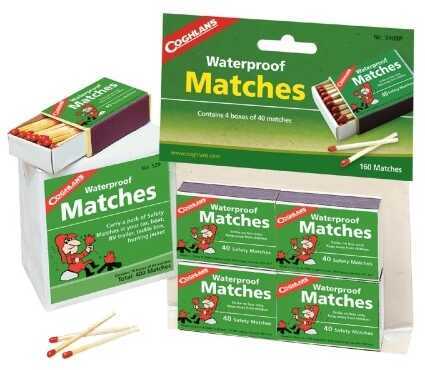 Coghlans Waterproof Matches, Pk Of 4