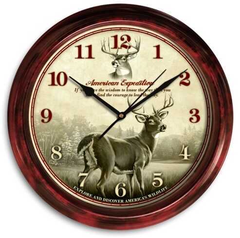 American Expedition Signature Series Clock - Whitetail Deer