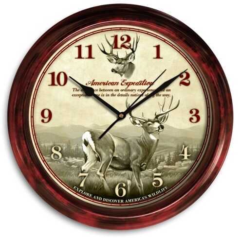 American Expedition Signature Series Clock - Mule Deer
