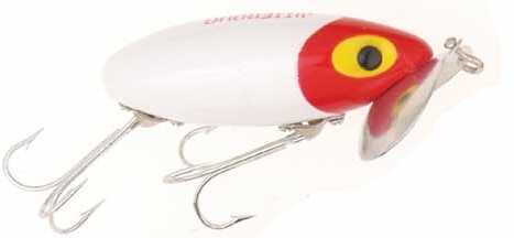 Arbogast Jointed Jitterbug 3/8Oz White/Redhead