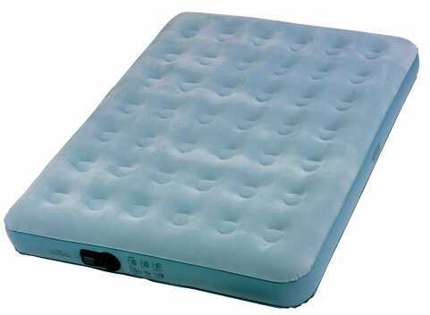 Wenzel Stow N Go Bed W/Batt And Pump Queen Lt Blue