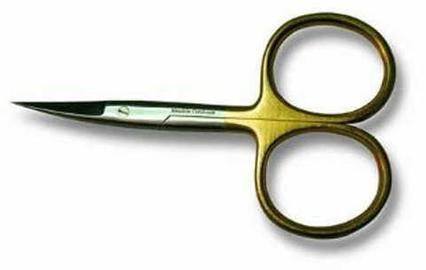 Adamsbuilt 4In All Purpose Scissor Curved Gold