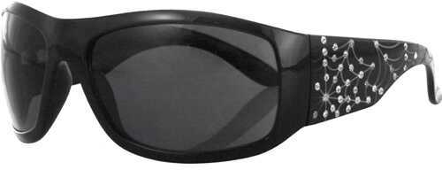 Bobster Vixen Highway Honey Sunglasses Spiderweb W/Rhinstn