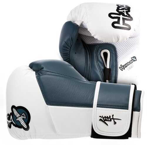 Hayabusa Tokushu 14Oz Gloves White/Steel Blue