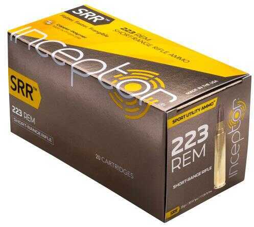 223 Rem 35 Grain Short Range Rifle 20 Rounds Inceptor Ammunition Remington