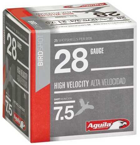 28 Gauge 2-3/4" Lead 7-1/2  3/4 oz 25 Rounds Aguila Shotgun Ammunition