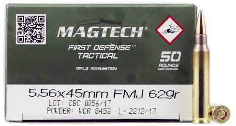 5.56mm Nato 62 Grain Full Metal Jacket 50 Rounds MAGTECH Ammunition