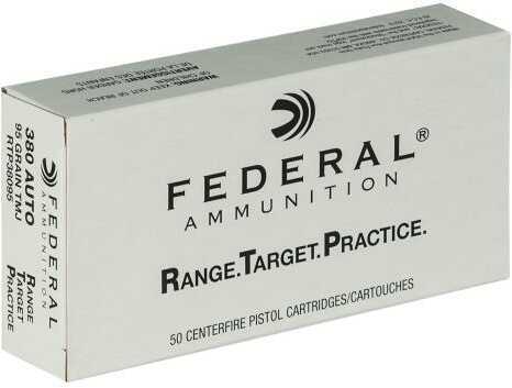 380 ACP 95 Grain Full Metal Jacket 50 Rounds Federal Ammunition