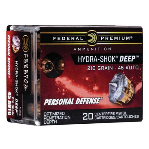 45 ACP 210 Grain Hollow Point 20 Rounds Federal Ammunition