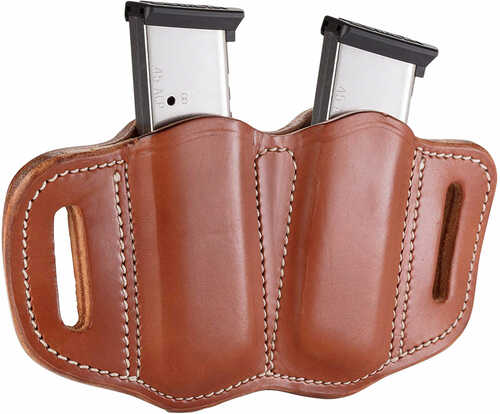 1791 Gunleather Mag21CBRA Mag2.1 Double Mag For Single Stack Leather Classic Brown