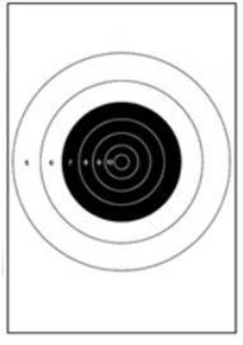 Action Target Inc B-16-100 25-Yard Hanging Tagboard 10.50" X 12" Bullseye Yellow/Black 100 Per Box