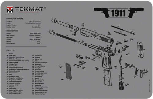 TekMat 1911 Grey - 11X17In