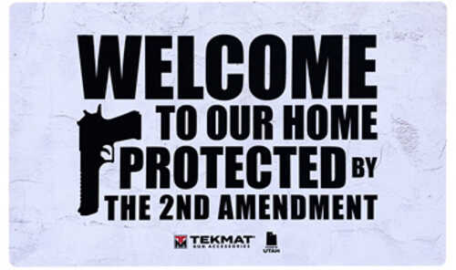 TekMat Amendment 2Nd Door Mat 25" X 42" White/Black