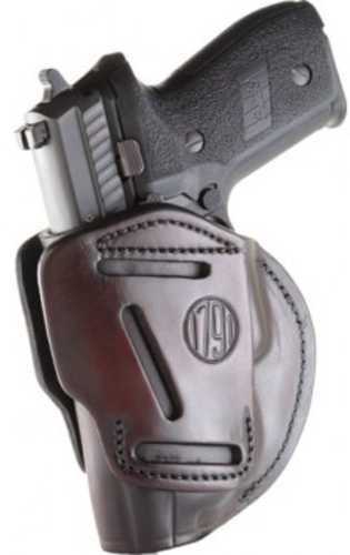 1791 Gunleather 3WH5SBRA Way Signature Brown Steerhide OWB for Glock Ambidextrous Hand