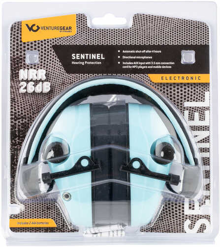 Pyramex Sentinel Electronic Earmuff 26Db Powder Blue