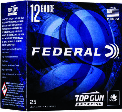 Federal TGSH1275 Top Gun Sporting 12 Gauge 2.75" 1 Oz 7.5 Shot 25 Bx/ 10 Cs