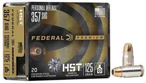 357 Sig 125 Grain Hollow Point 20 Rounds Federal Ammunition
