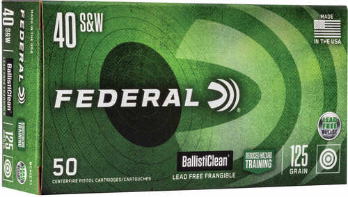 Federal 40 S&W 125 Reduced Hazard Training FRANG 50 rounds