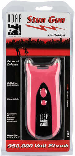 UDAP SG2 Stun Gun 950,000 Volts Cr123A (2) Pink 1