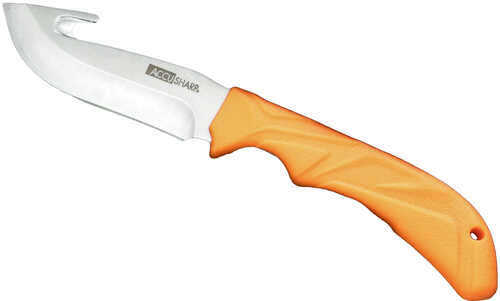 Accusharp Gut Hook Stainless Steel Orange Rubber Handle