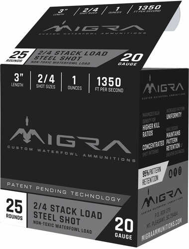 MIGRA WTRFWL STEEL 20G 3" 2-4 25B