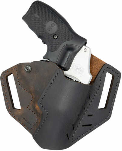 Versacarry Revolver Distressed Brown Buffalo Leather OWB S&W J Frame,Ruger LCR/SP101 Right Hand