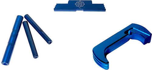 Cross Armory 3 Piece Kit Extended for Glock 17,19,26,34 Gen5 Blue Anodized Aluminum/Steel Handgun