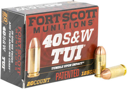40 S&W 125 Grain FMJ 20 Rounds Fort Scott Munitions Ammunition